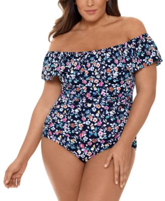 macy's junior plus swimwear