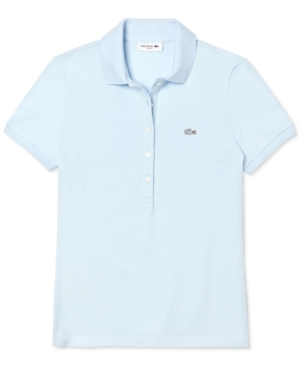 image of Lacoste Short Sleeve Slim Fit Stretch Pique Polo Shirt