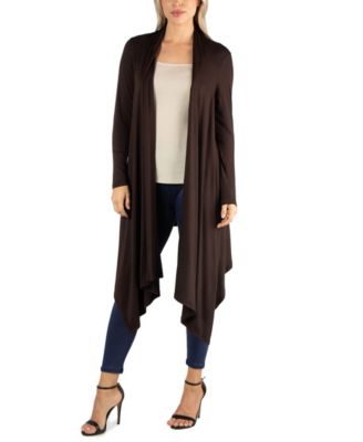 long knee length cardigan sweater