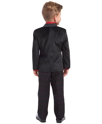 Calvin Klein Little Boys 4 Pc. Velvet Suit Set Macy s