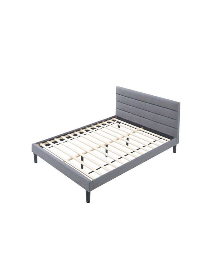 LuXeo Brisbane King-Size Panel Platform Bed & Reviews - Furniture - Macy's