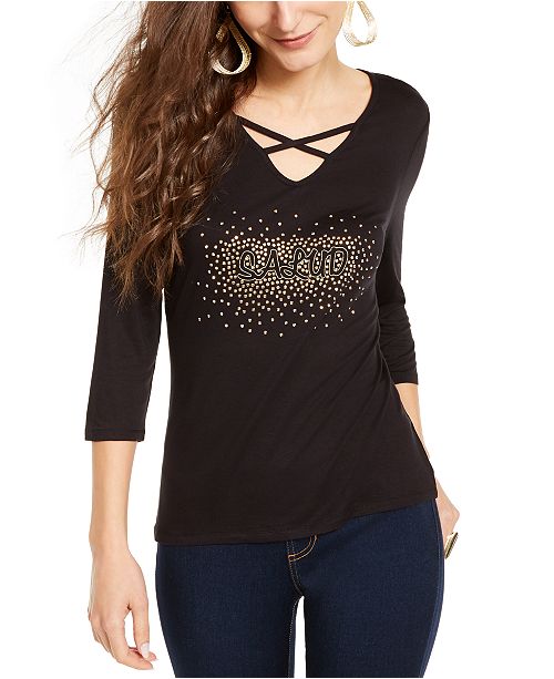 Thalia Sodi Salud Graphic T Shirt Created For Macy S Reviews