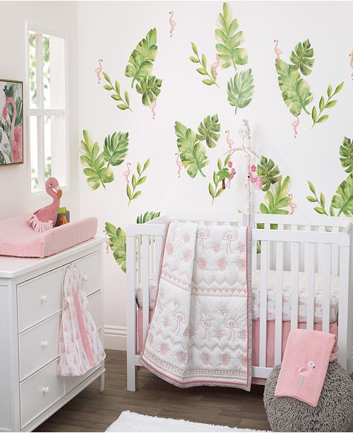 Nojo Tropical Flamingo 4 Piece Crib Bedding Set Reviews Macy S