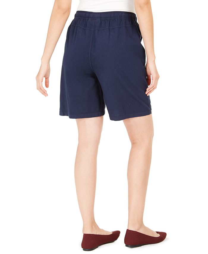 Karen Scott Cotton Drawstring Shorts, Created for Macy's & Reviews