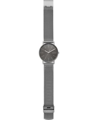 Men's Signatur Gunmetal Stainless Steel Mesh Bracelet Watch 40mm 