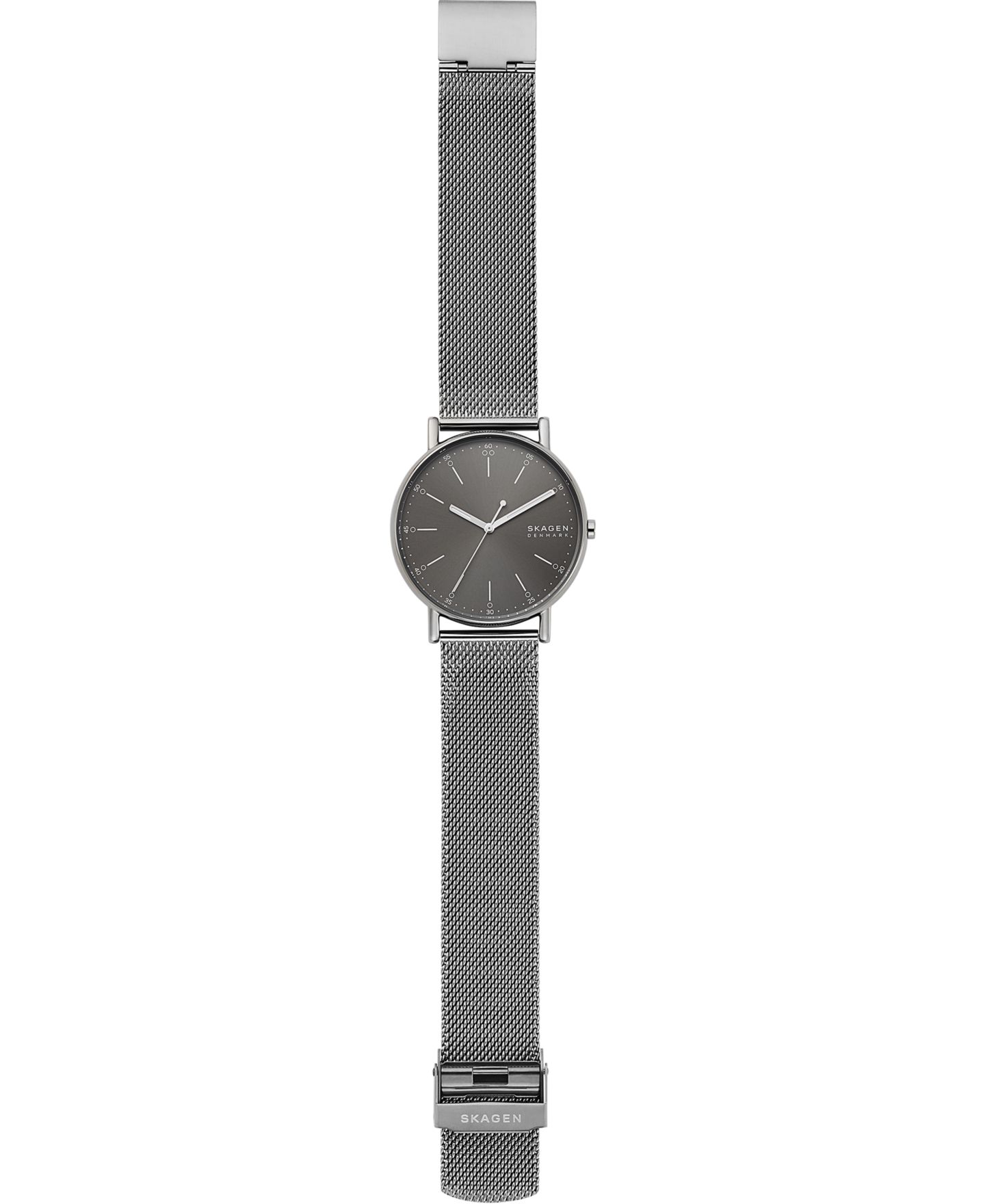 Мужские часы Skagen Signatur Gunmetal Stainless Steel Mesh Bracelet Watch 40mm — фото 4