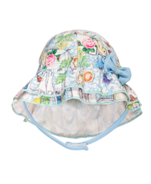 Beatrix Potter Baby Girls Scrapbook Print Sun Hat