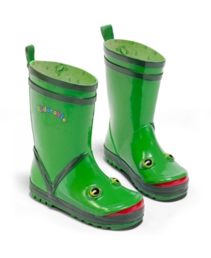 Kidorable Big Kids Boy Natural Rubber Frog Rain Boots