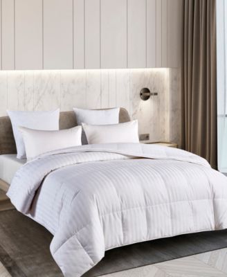 Duraloft&reg; Down Alternative 500 Thread Count Damask Stripe Comforter, Full/Queen