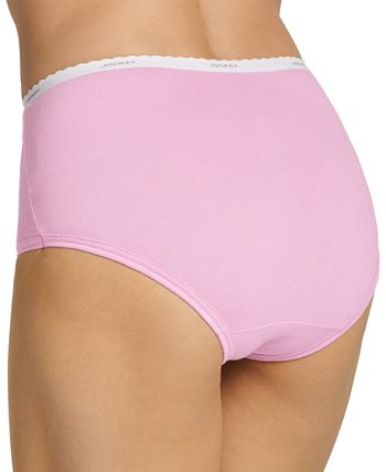1990 Jockey For Her Hipster Pink SIZE 5 Small Combed Cotton Panties  Underwear