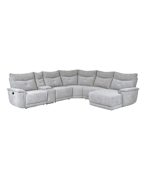 Talbot 6pc Right Side Face Chaise Recliner Sectional Sofa