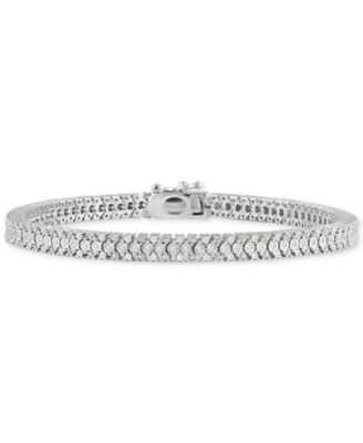 Macy's - Diamond Link Bracelet (1 ct. t.w) in Sterling Silver