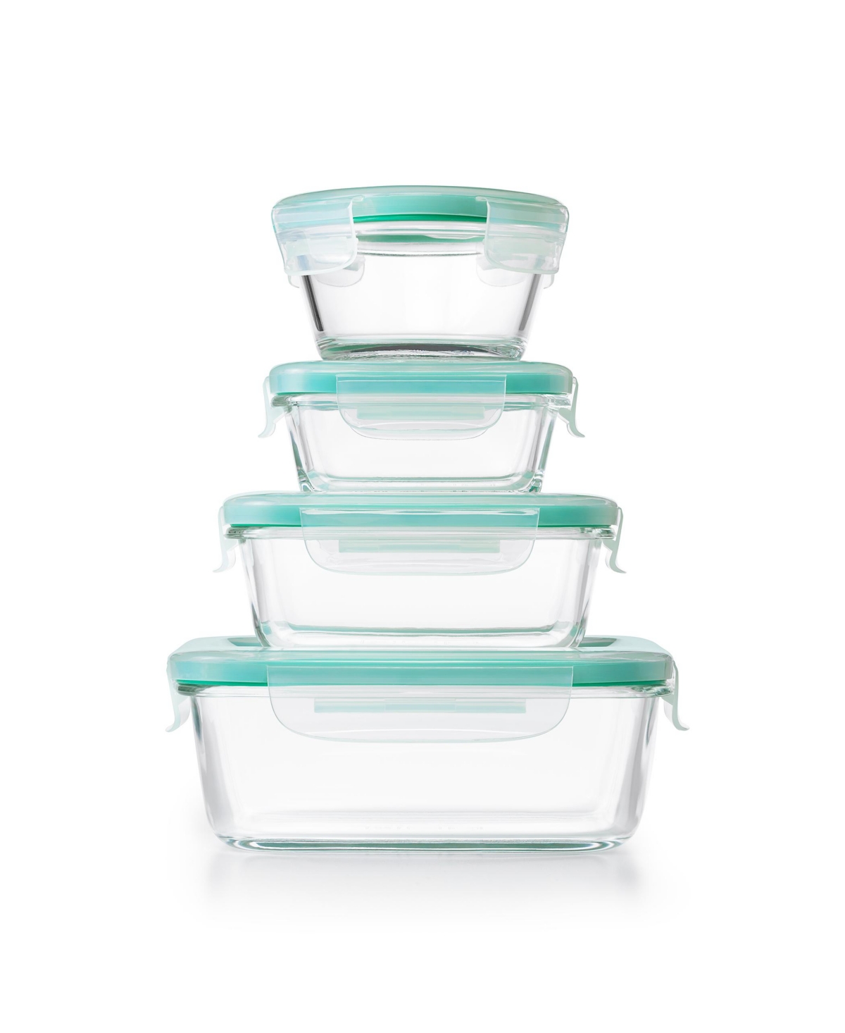 LOCKNLOCK-6 - Piece Purely Better Glass Rectangular Food Storage Container  Set