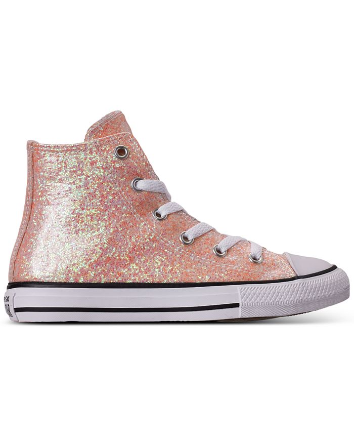 Converse Little Girls Chuck Taylor All Star Coated Glitter High Top