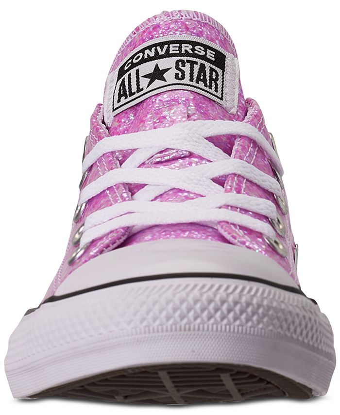 Converse Little Girls Chuck Taylor All Star Coated Glitter Low Top