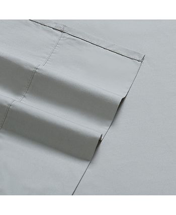Charisma Classic Solid 400 Thread Count Cotton Percale 4-Pc. Sheet Set