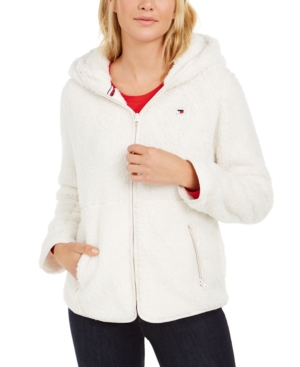 image of Tommy Hilfiger Hooded Fleece Jacket