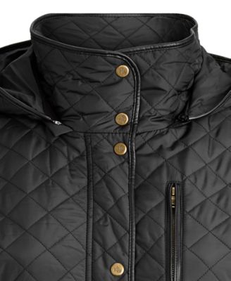 ralph lauren plus size quilted coat