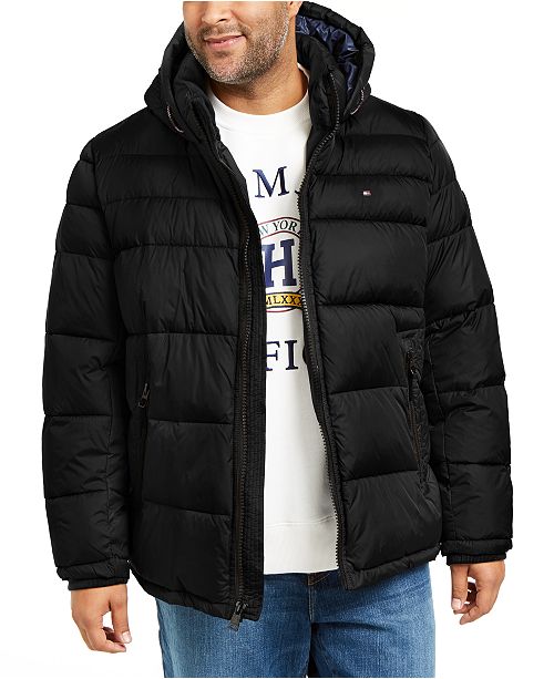 Men S Big Tall Quilted Hooded Puffer Jacket Created For Macy S
