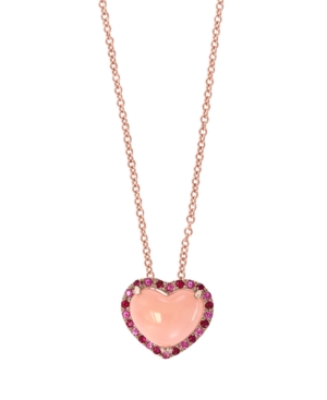 image of Effy Multi-Gemstone (2-3/8 ct. t.w.) Pendant in 14k Rose Gold