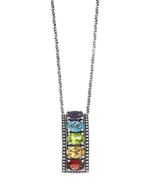 image of Effy Multi-Gemstone (4-1/2 ct. t.w.) Pendant in Sterling Silver