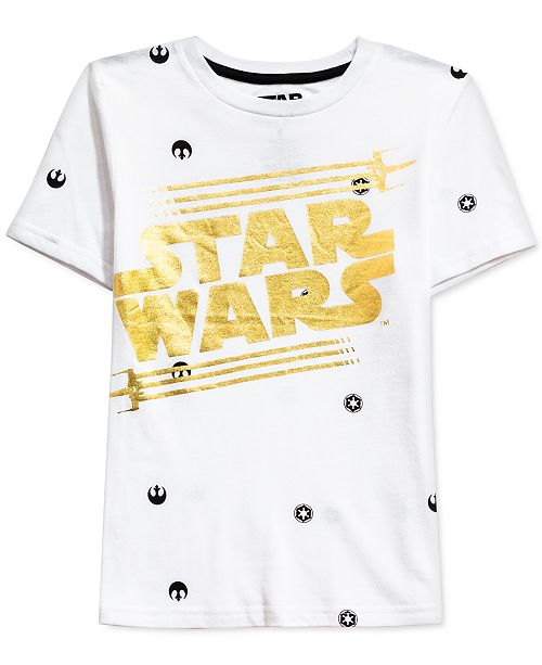 Star Wars Little Boys Metallic Logo T Shirt Reviews Shirts