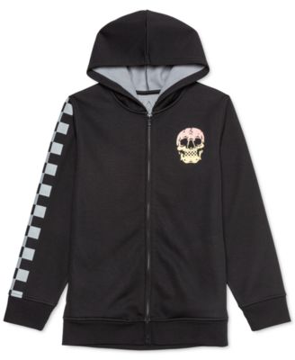 Jem - Big Boys Checker Skull Hoodie