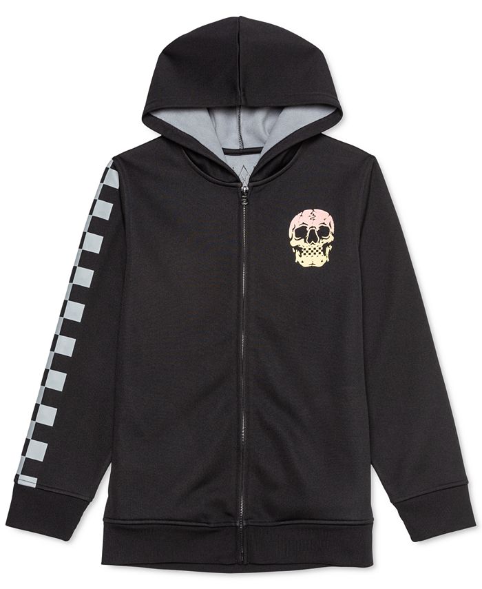 Jem - Big Boys Checker Skull Hoodie