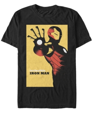 Marvel Men's Iron Man Invincible Poster Short Sleeve T-shirt