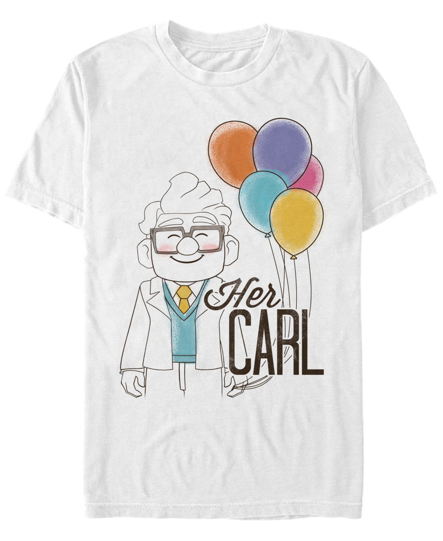 Мужская футболка Fifth Sun Disney Pixar Up Her Carl, Short Sleeve, цвет: Белый — фото 1