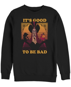 Disney Men's Aladdin Jafar It's Good to be Bad Crewneck Fleece