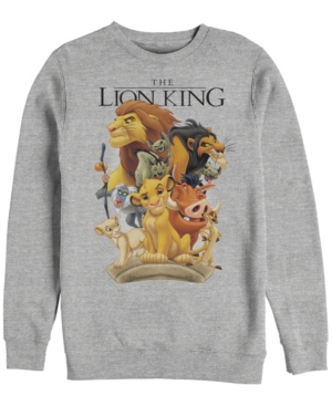 Disney Men's Lion King Pride Land Characters Crewneck Fleece