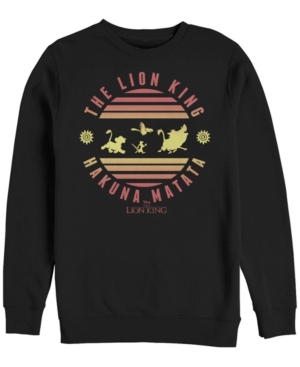 Disney Men's Lion King Hakuna Matata Crewneck Fleece