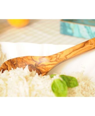 Olive Wood Long Serving Spoon