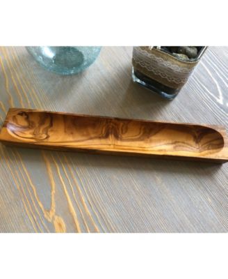 Olive Wood Cheese Olive Plate