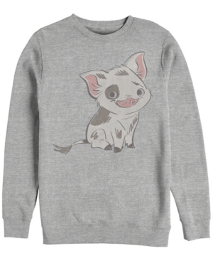 Disney Men's Moana Pua Drawn Smile Crewneck Fleece