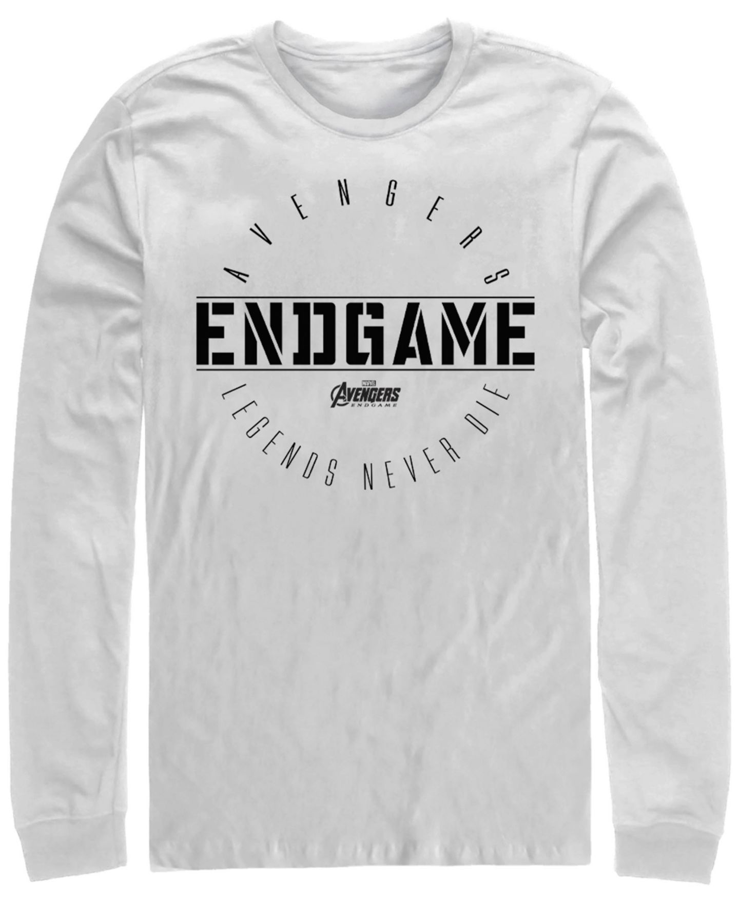 Мужская футболка Fifth Sun Marvel Avengers Endgame Legends Never Die, Long Sleeve, цвет: Белый — фото 1