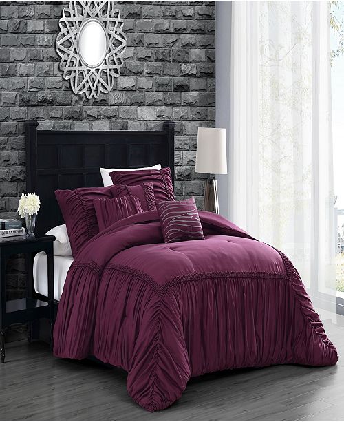 Geneva Home Fashion Zurich Elastic Hotel 6pc Queen Size Comforter