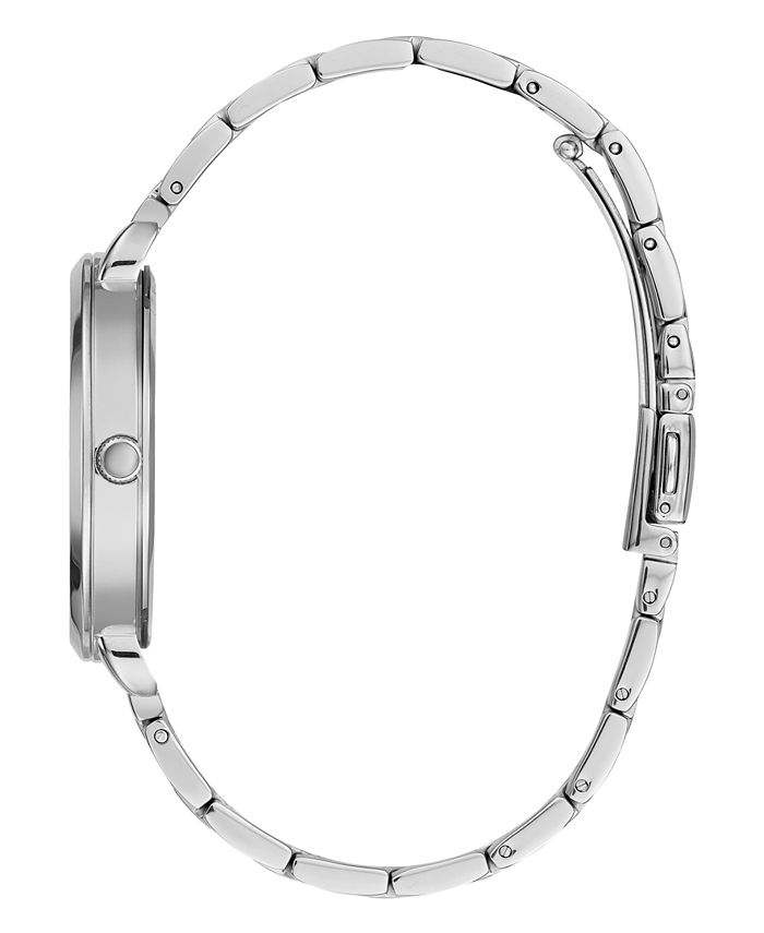 GUESS Women's Silver-Tone Stainless Steel Watch, 38mm & Reviews - Macy's