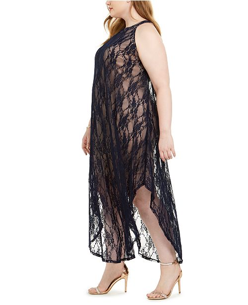 Love Squared Trendy Plus Size Lace Overlay Dress Reviews