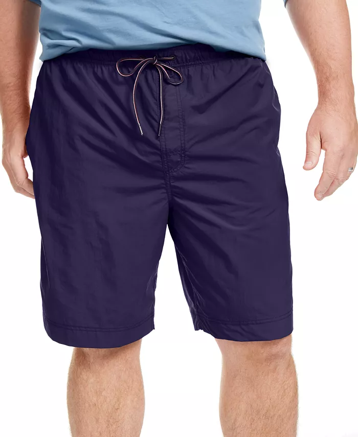 Men's Big & Tall 9.5" Solid Swim Trunks - thumbnail 6