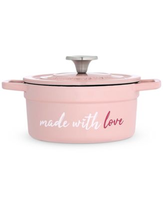Martha Stewart Collection 6-Qt. Heart Knob Enameled Cast Iron Dutch Oven,  Created for Macy's - Macy's