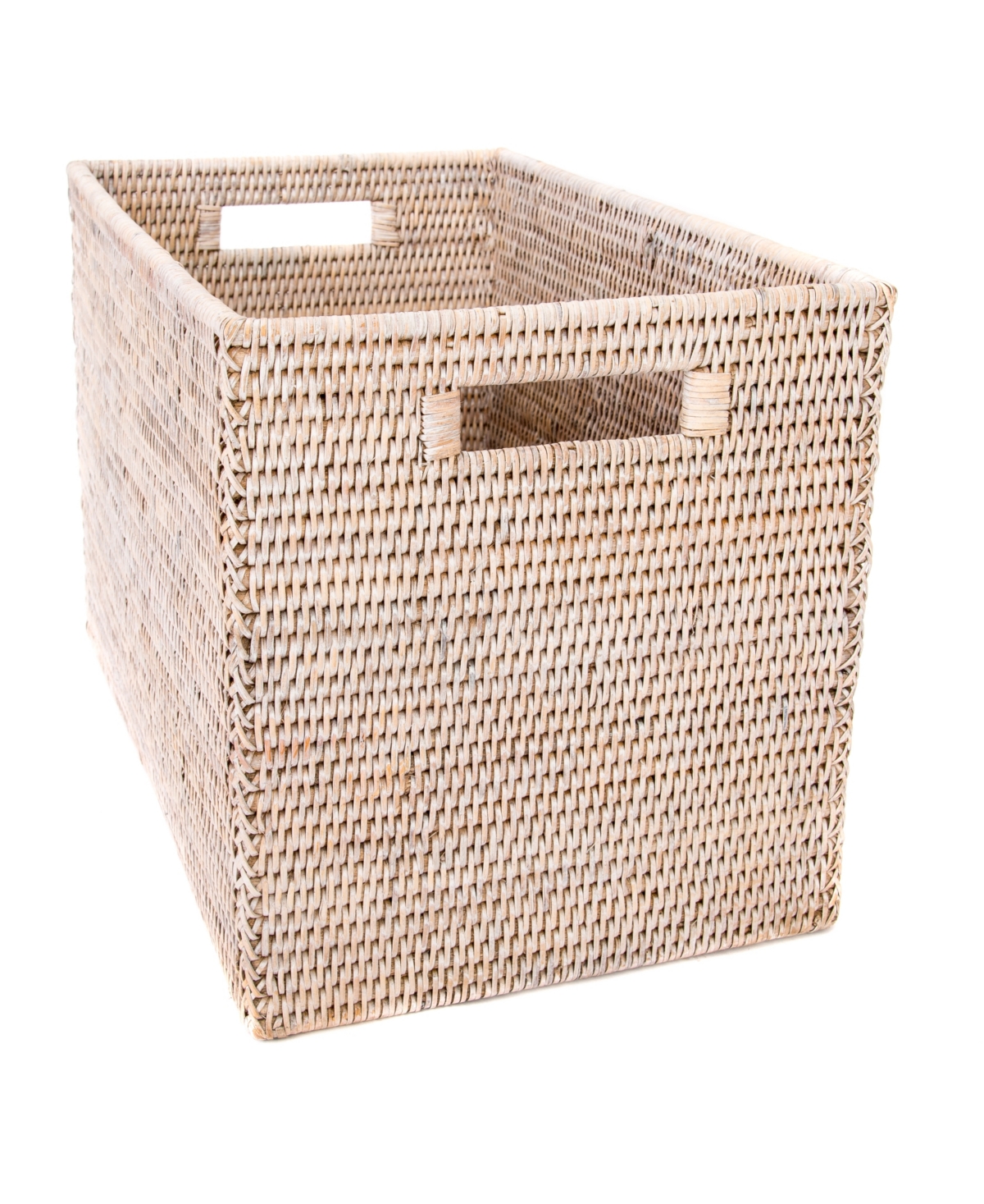 Artifacts Trading Company Artifacts Rattan Storage Box Legal File In Off-white