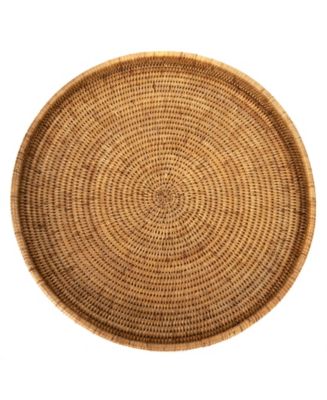 Artifacts Trading Company Rattan Round Tray Collection - Macy's