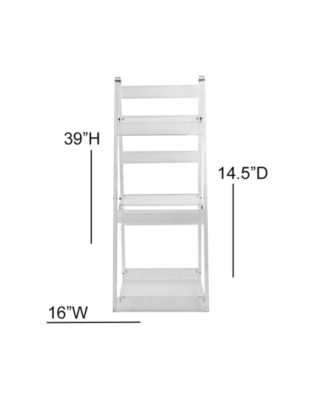 DesignStyles Clear Acrylic Ladder Shelf