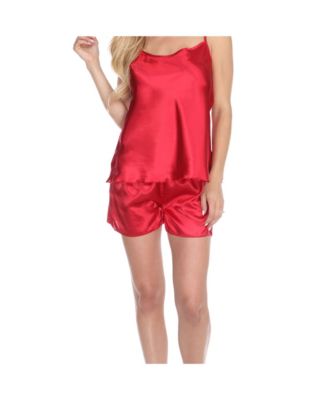 Satin Cami and Shorts Pajama Set