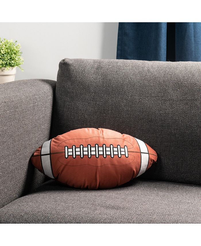 Sure Fit Football Shape Decorative Throw Pillow Macy's