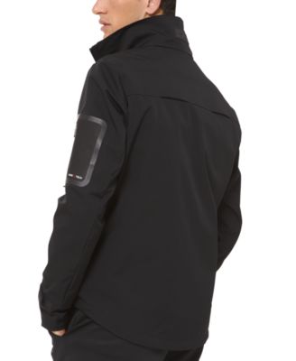 michael kors parka mens black
