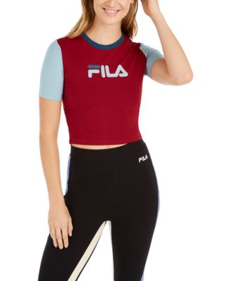 women's fila logo t shirt