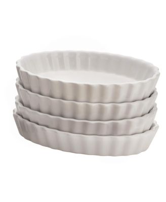 Bonjour - BonJour Chef's Tools Porcelain 4-Pc. Cr&egrave;me Brûl&eacute;e Ramekin Set